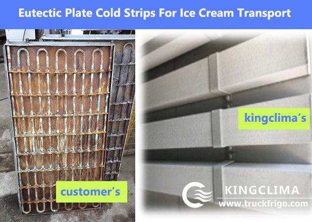 Eutectic Plate Cold Strips For Ice Cream Transport To Ecuador - Kingclima