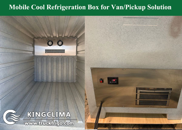 Mobile Cool Refrigeration Box for Cargo Vans Delivered to South Africa - KingClima