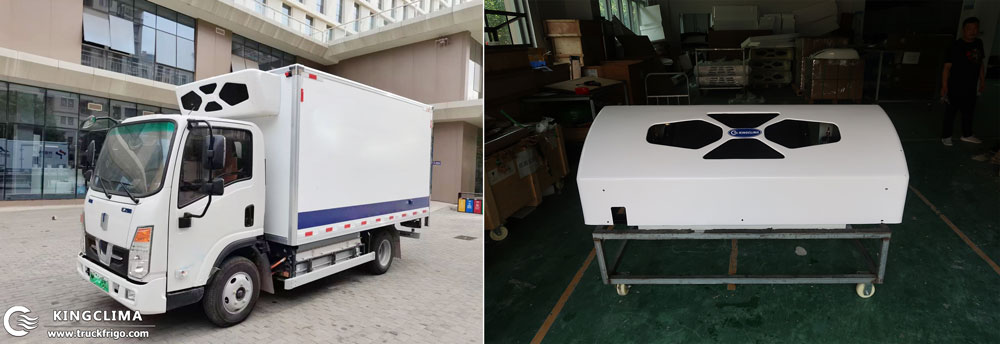 K-500E All Electric Truck Refrigeration Solution for JAC Pure Electric Truck HFC1073EV1- KingClima 