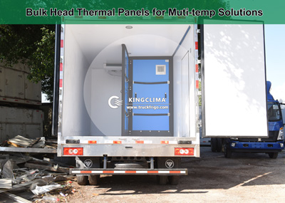 The Solution of Muti-temp Delivery with Insulation Panels for USA Customer - KingClima 