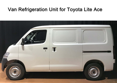 Van Refrigeration Unit Solution for Toyota Lite Ace Van for Kuwait Customer - KingClima